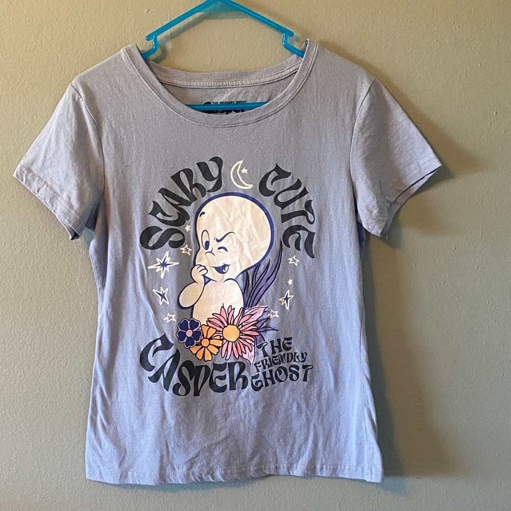 Casper The Friendly Ghost 'Spooky Cute' Kids Light Purple Graphic Tee